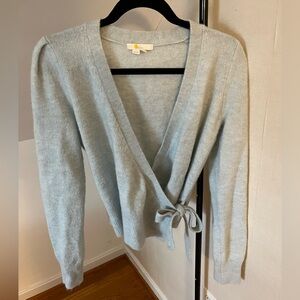 Boden Pale Blue Wrap Tie Cardigan